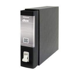 Registratore Dox 2 - dorso 8 cm - protocollo 23 x 34 cm - nero - Esselte Dox