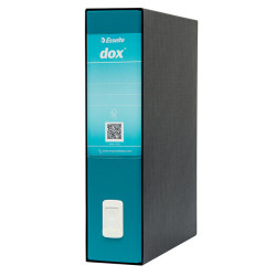 Registratore Dox 2 - dorso 8 cm - protocollo 23x34 cm - verde mare - Esselte Dox