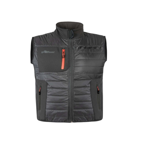 Gilet Wall - taglia L - PL - grigio/arancio - U-Power