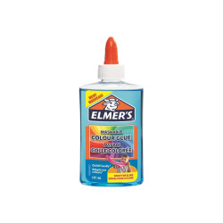 Elmer's - Colla colorata - 147 ml - blu traslucido - non permanente