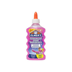 Elmer's - Colla glitterata - 177 ml - rosa - non permanente