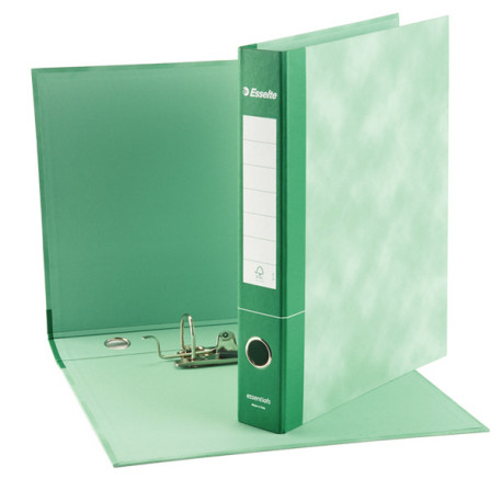Registratore Essentials G74 - dorso 5 cm - protocollo 23 x 33 cm - verde - Esselte