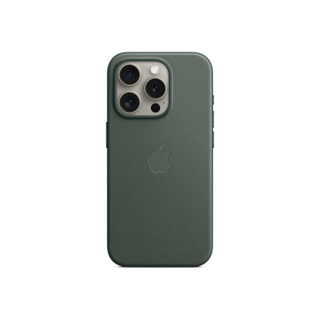 Apple - Cover per cellulare - Compatibilità MagSafe - microtwill, tessuto FineWoven - evergreen - per iPhone 15 Pro