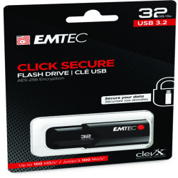Emtec - Memoria USB B120 ClickSecure - ECMMD32GB123 - 32GB