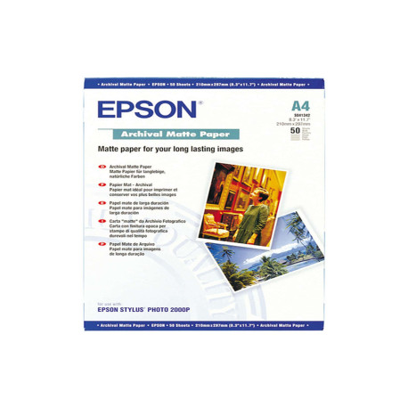 Epson - Archival Matte Paper - A4 - 50 Fogli - C13S041342