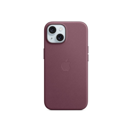 Apple - Cover per cellulare - Compatibilità MagSafe - microtwill, tessuto FineWoven - gelso - per iPhone 15