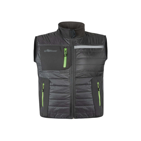 Gilet Wall - taglia XXL - PL - grigio/verde - U-Power