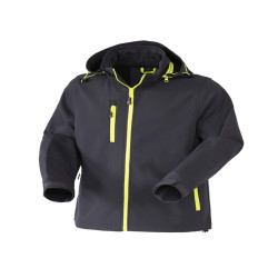 Giubbotto Softshell R Boost - taglia XXL - antracite/giallo fluo - Rossini