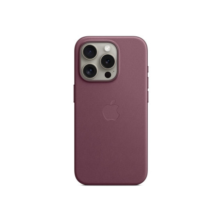 Apple - Cover per cellulare - Compatibilità MagSafe - microtwill, tessuto FineWoven - gelso - per iPhone 15 Pro