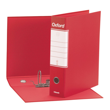 Registratore Oxford G83 - dorso 8 cm - commerciale 23 x 30 cm - rosso - Esselte