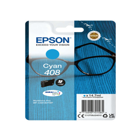 Epson - Cartuccia DuraBrite Ultra 408 - Ciano -  C13T09J24010