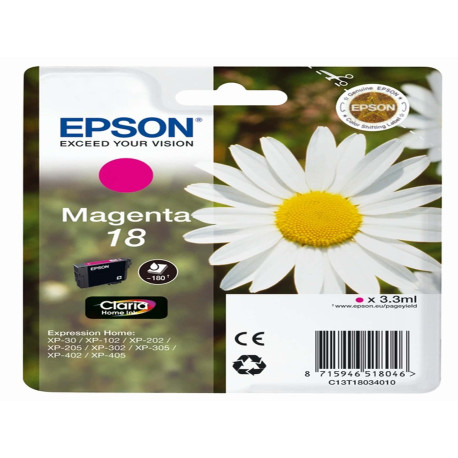 Epson - Cartuccia ink - 18 - Magenta - C13T18034012 - 3,3ml