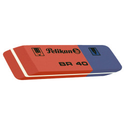 Gomma BR40 - blu e rossa - Pelikan - conf. 40 pezzi
