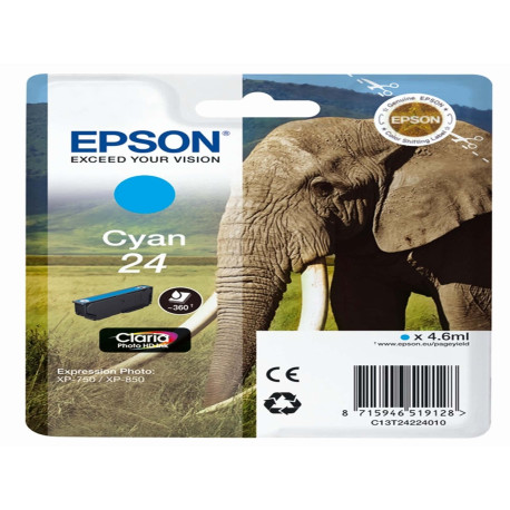 Epson - Cartuccia ink - 24 - Ciano - C13T24224012 - 4,6ml