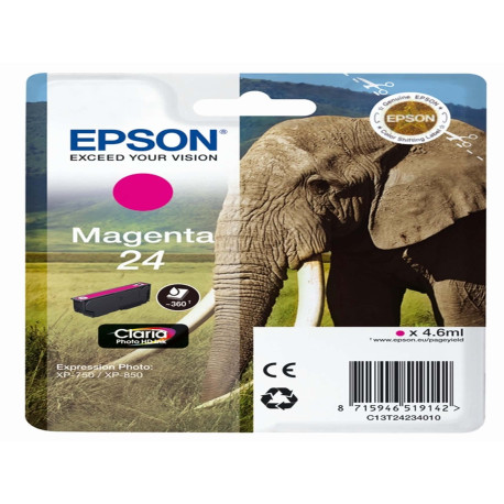Epson - Cartuccia ink - 24 - Magenta - C13T24234012 - 4,6ml