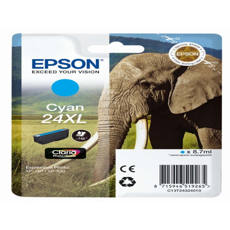 Epson - Cartuccia ink - 24XL - Ciano - C13T24324012 - 8,7ml