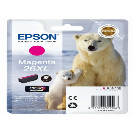 Epson - Cartuccia ink - 26XL - Magenta - C13T26334012 - 9,7ml