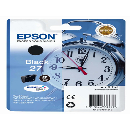 Epson - Cartuccia ink - 27 - Nero - C13T27014012 - 6,2ml