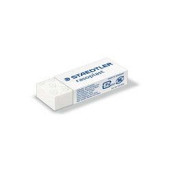 Gomma Rasoplast - 43 x19 x13 mm - per matita - bianca - Staedtler - conf. 30 pezzi