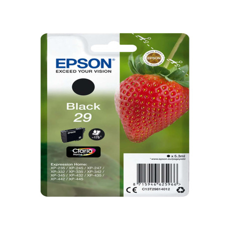 Epson - Cartuccia ink - 29 - Nero - C13T29814012 - 5,3ml