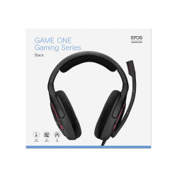 EPOS I SENNHEISER Game One - Gaming - cuffie con microfono - dimensione completa - cablato - jack 3,5 mm - nero
