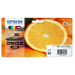 Epson - Cartuccia ink - 33XL - C/M/Y/K/K PH - C13T33574011 - C/M/Y 8,9ml - K 12,2ml - K PH 8,1ml