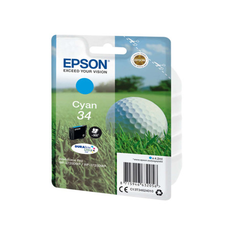 Epson - Cartuccia ink - 34 - Ciano - C13T34624010 - 4,2ml