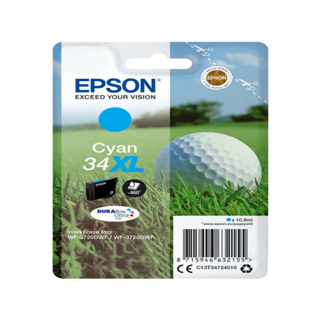 Epson - Cartuccia ink - 34XL - Ciano - C13T34724010 - 10,8ml