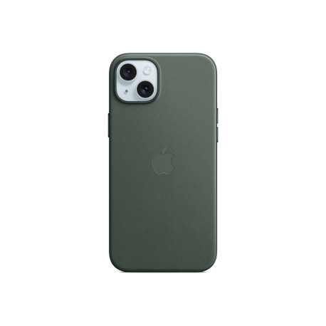 Apple - Cover per cellulare - Compatibilità MagSafe - tessuto FineWoven - evergreen - per iPhone 15 Plus