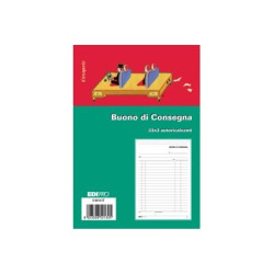 Edipro - Blocco ordine di consegna - 33 fogli - 148 x 220 mm - orizzontale - tripla - senza carbonio