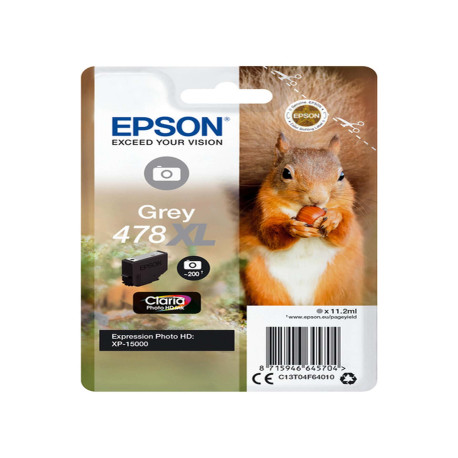 Epson - Cartuccia ink - 478XL - Grigio - C13T04F64010 - 11,2ml