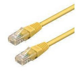 Cablaggio in Rame - PATCH UUTP CAT.6 PVC GIALLO 1M