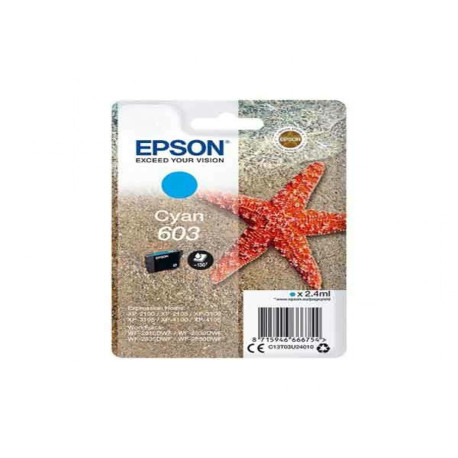 Epson - Cartuccia ink - 603 - Ciano - C13T03U24010 - 130 pag