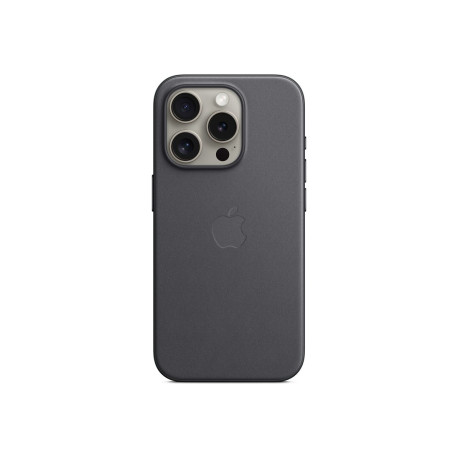 Apple - Cover per cellulare - Compatibilità MagSafe - tessuto FineWoven - nero - per iPhone 15 Pro