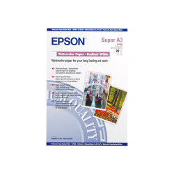 Epson - Bianco splendente - A3 plus (329 x 423 mm) - 188 g/m² - 20 fogli carta per acquerelli - per SureColor P5000, P800, SC-P