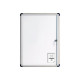 Bi-Office Enclore Budget - Lavagna integrata - 490 x 664 mm - 4 x A4 - acciaio laccato - magnetica - bianco - cornice in allumi