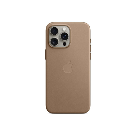 Apple - Cover per cellulare - Compatibilità MagSafe - tessuto FineWoven - talpa - per iPhone 15 Pro Max