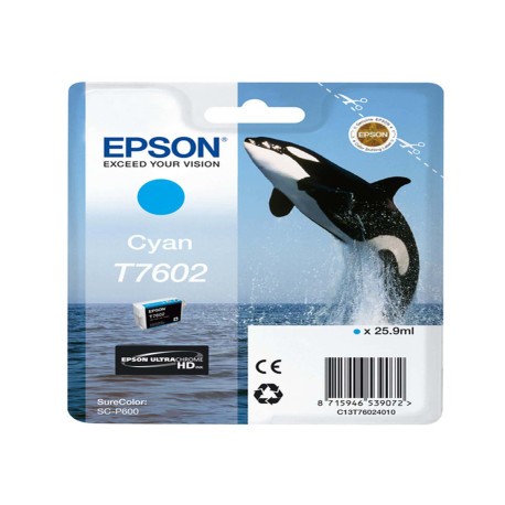 Epson - Cartuccia ink - Ciano - T7602 - C13T76024010 - 25,9ml