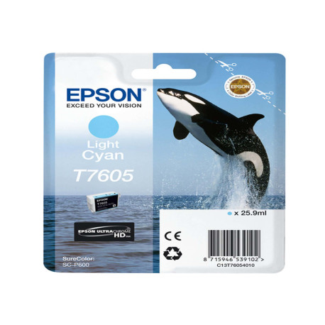 Epson - Cartuccia ink - Ciano chiaro - T7605 - C13T76054010 - 25,9ml