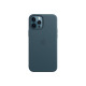 Apple - Cover per cellulare - con MagSafe - pelle - blu mare baltico - per iPhone 12 Pro Max