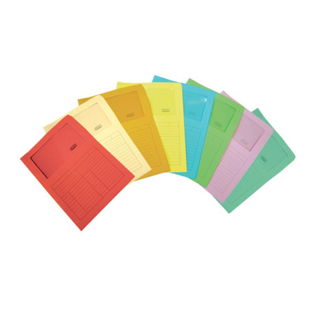 Cartellina a L con finestra Sintex - 120 gr - A4 - rosa - Blasetti - conf. 50 pezzi