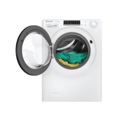 Candy CSOW 4856TWMB6-S, Caricamento frontale, Libera installazione, Bianco, Sinistra, Nero