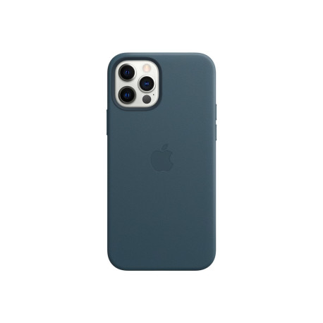 Apple - Cover per cellulare - con MagSafe - pelle - blu mare baltico - per iPhone 12, 12 Pro