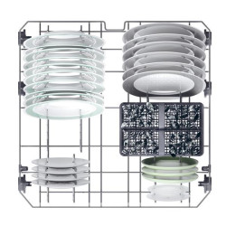 Candy RapidÓ CF 3E7L0S, Libera installazione, Acciaio Inox, 13 coperti, Led