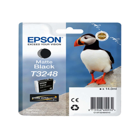 Epson - Cartuccia ink - Nero opaca - T3248 - C13T32484010 - 14ml