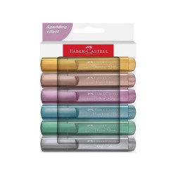 Faber Castel TEXTLINER 46 METALLIC - Confezione da 6