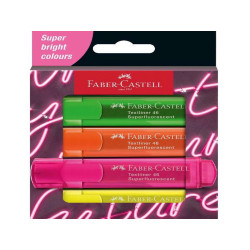 Faber Castel TEXTLINER 46 NEON - Confezione da 4