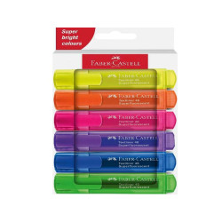 Faber Castel TEXTLINER 46 SUPERFLUORESCENT - Confezione da 6