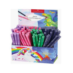 Faber Castell ESPOSITORE 120 MATITE DI GRAFITE HB UNICORNODINOSAURO JUMBO E STANDARD