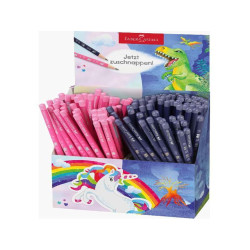 Faber Castell ESPOSITORE 144 MATITE DI GRAFITE HB UNICORNO DINOSAURO